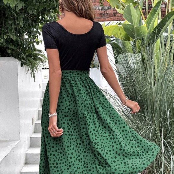 Dalmatian Print Belted Dress - Picture 2 of 5